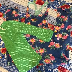 Matilda Jane overall and shirt set